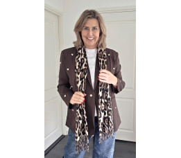 SJAAL TESS bruin/zwart/zand